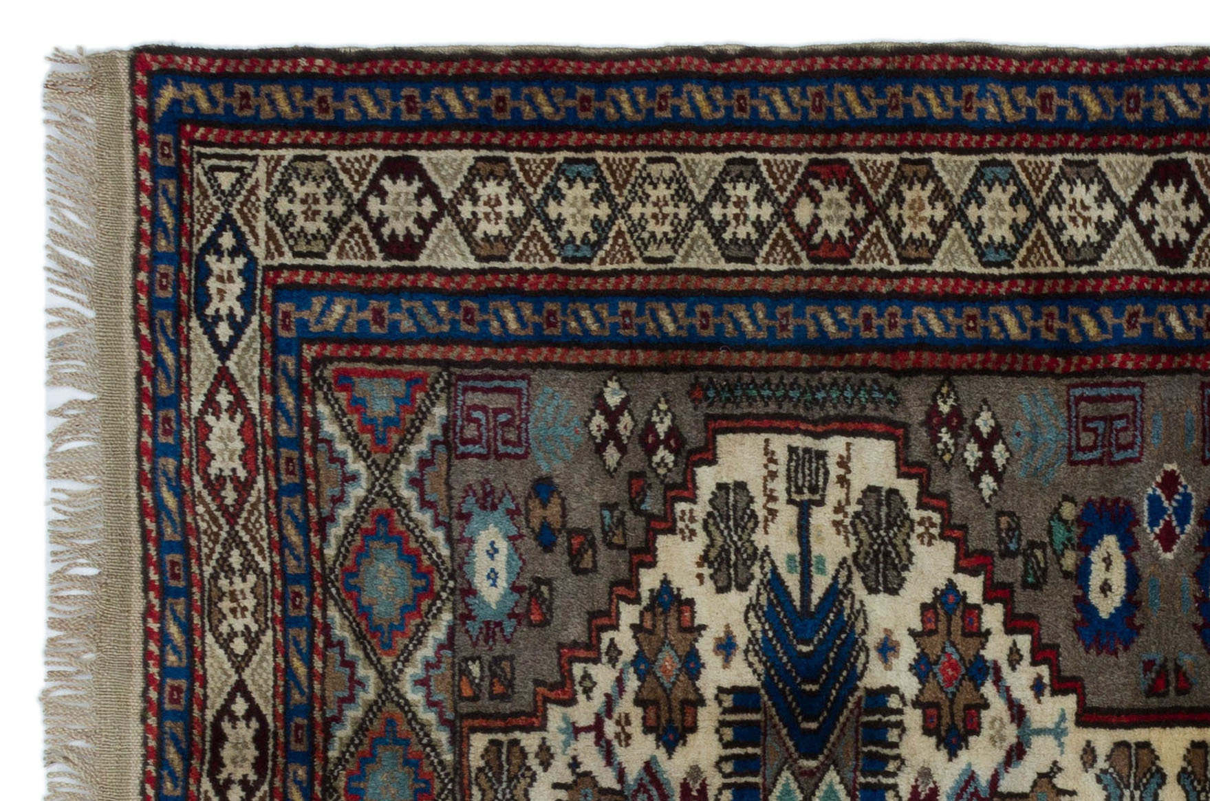 Kavala Kahverengi Klasik Yün El Dokuma Halısı 102 x 145 Apex Unique