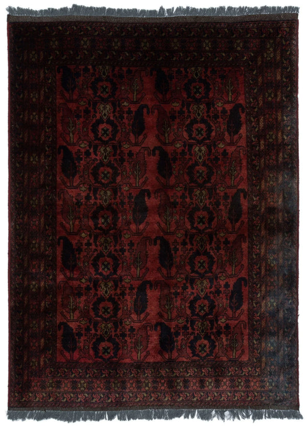 Kırmızı Anadolu Vintage Stil Yün Halı 150x200 - Özel Seri