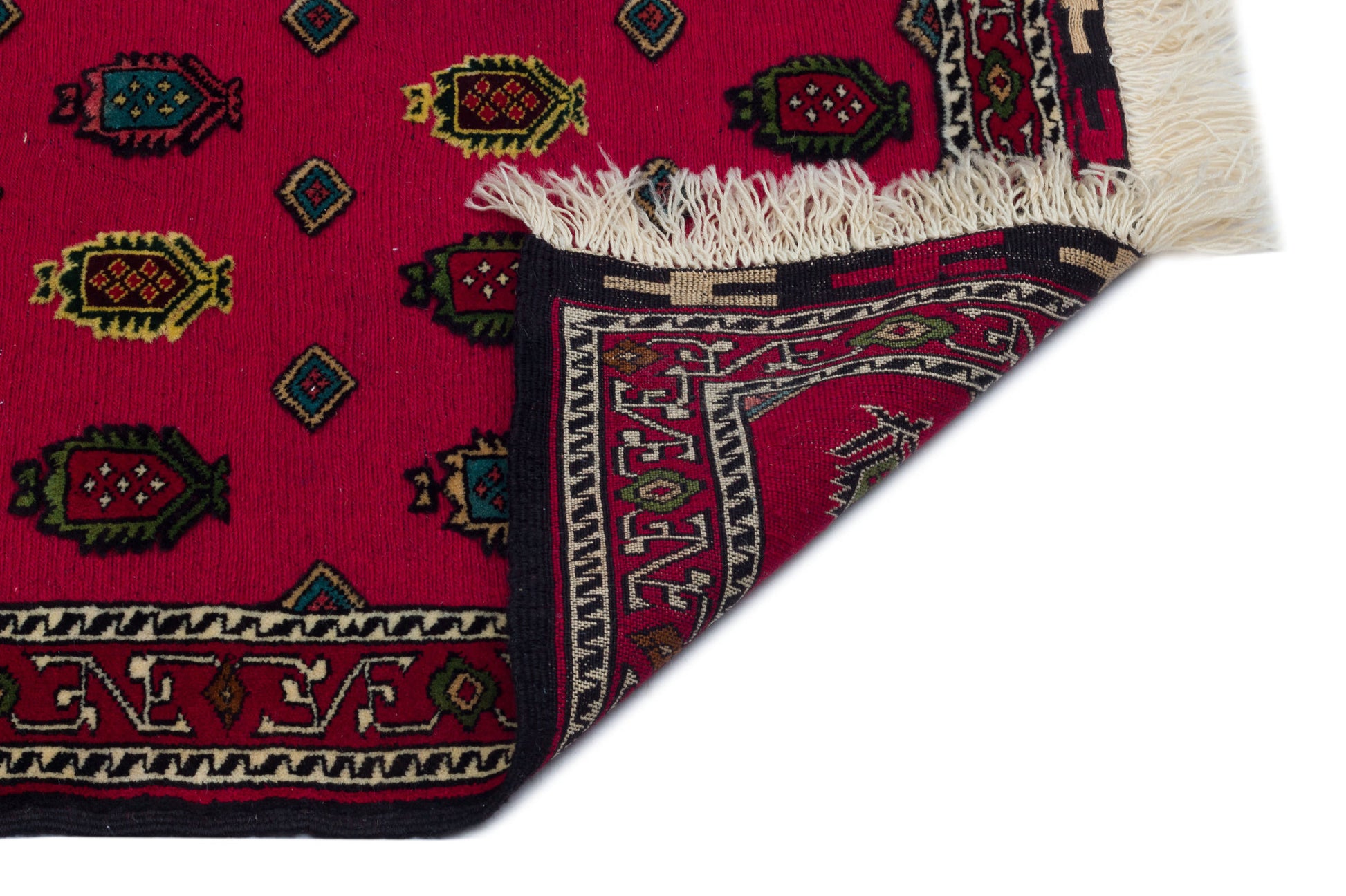 Kavala Kırmızı Klasik Yün El Dokuma Halısı 121 x 160 Apex Unique