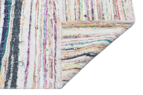 Girit Bej Çizgili Yün El Dokuma Halısı 206 x 280 Apex Unique