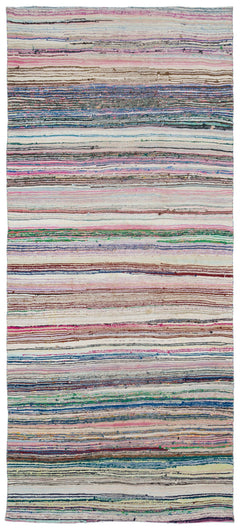 Girit Bej Çizgili Yün El Dokuma Halısı 161 x 260 Apex Unique