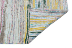 Girit Bej Çizgili Yün El Dokuma Halısı 109 x 376 Apex Unique