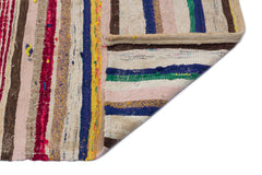 Girit Bej Çizgili Yün El Dokuma Halısı 152 x 305 Apex Unique