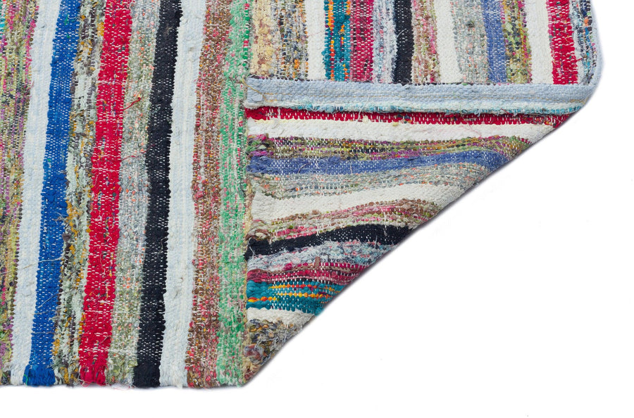 Bej Bohem Geometrik Yün Halı 165x320