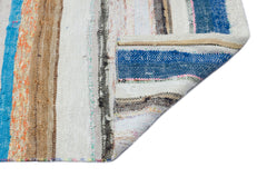 Girit Bej Çizgili Yün El Dokuma Halısı 152 x 362 Apex Unique