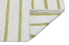 Girit Bej Çizgili Yün El Dokuma Halısı 141 x 313 Apex Unique