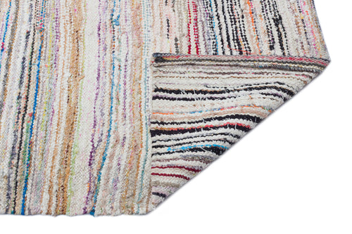 Girit Bej Çizgili Yün El Dokuma Halısı 154 x 312 Apex Unique