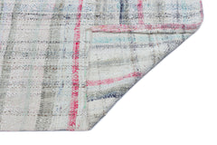 Girit Bej Çizgili Yün El Dokuma Halısı 198 x 210 Apex Unique