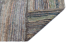 Girit Bej Çizgili Yün El Dokuma Halısı 146 x 316 Apex Unique