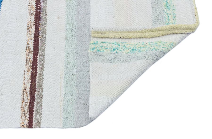 Bej Anadolu Bohem Geometrik Yün Halı 66x145 - Özel Seri