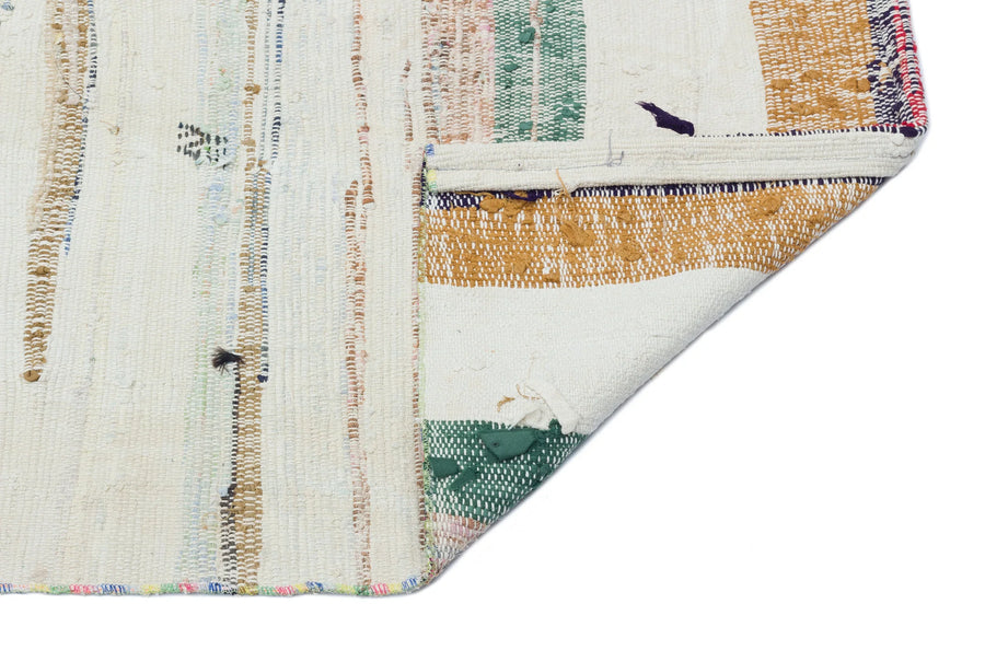 Bej Anadolu Bohem Geometrik Yün Halı 77x278 - Özel Seri