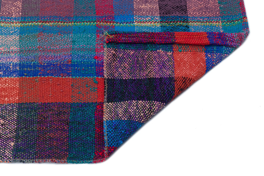 Bej Anadolu Geometrik Modern Yün Halı 126x322 - Özel Seri