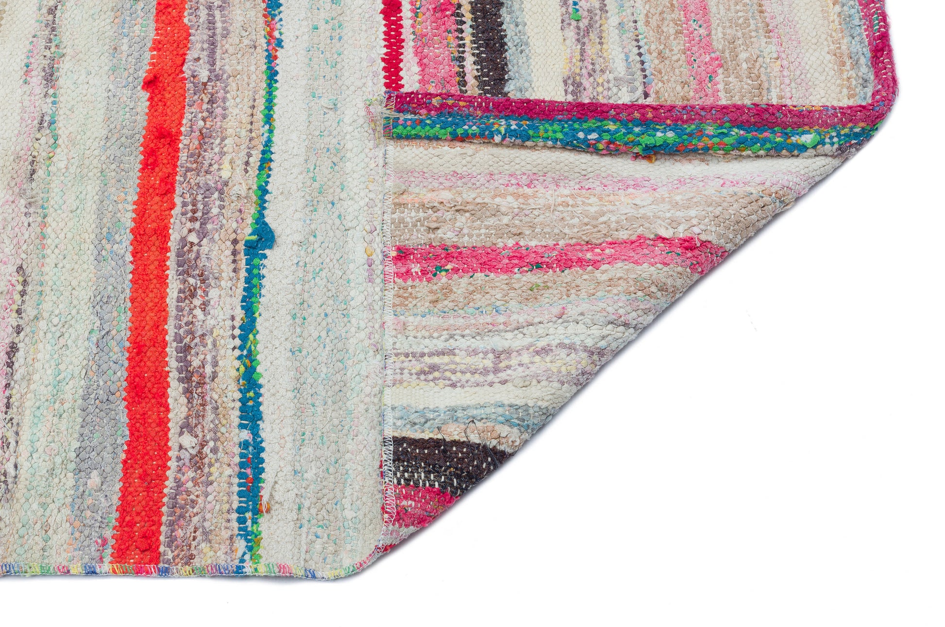 Girit Bej Çizgili Yün El Dokuma Halısı 172 x 264 Apex Unique