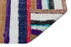 Girit Bej Çizgili Yün El Dokuma Halısı 172 x 314 Apex Unique