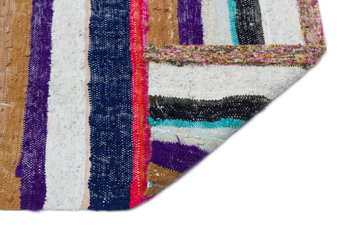 Girit Bej Çizgili Yün El Dokuma Halısı 172 x 314 Apex Unique