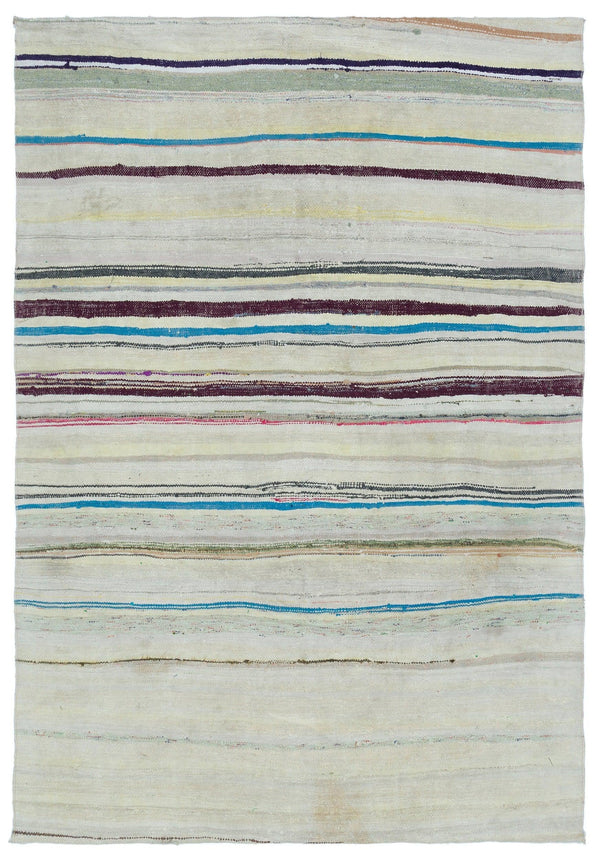 Bej Anadolu Bohem Modern Yün Halı 165x238 - Özel Seri