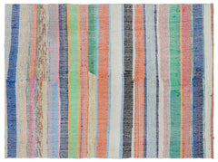 Girit Bej Çizgili Yün El Dokuma Halısı 172 x 234 Apex Unique