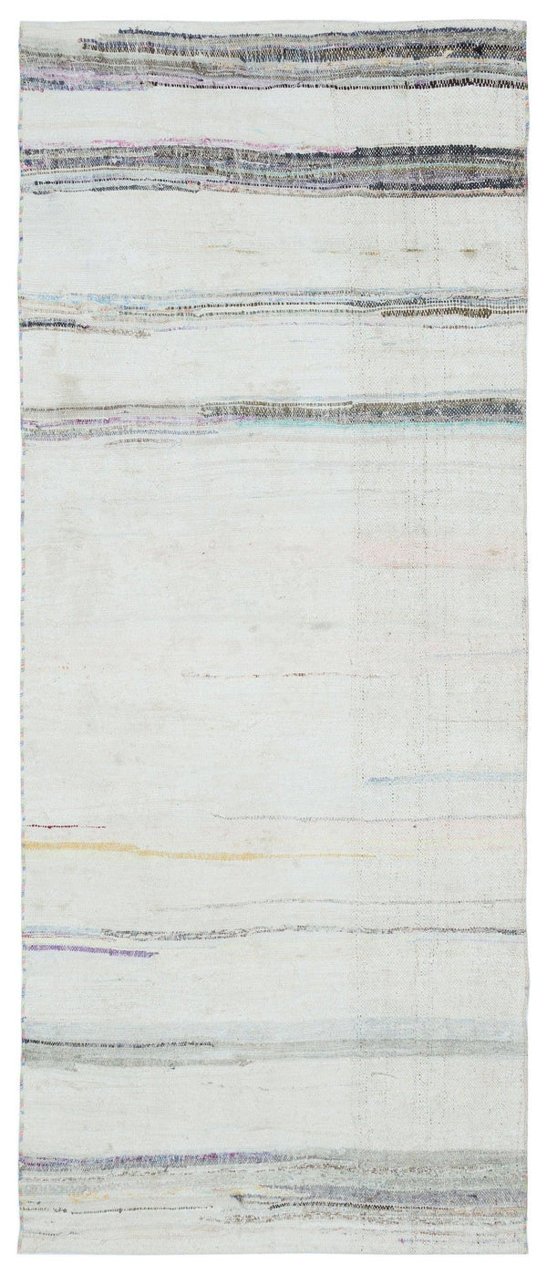 Bej Bohem Modern Yün Halı 110x272