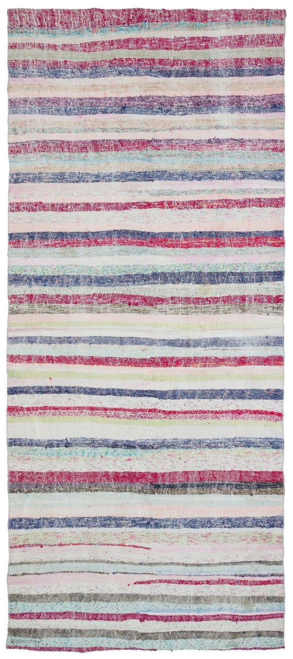 Bej Anadolu Bohem Modern Yün Halı 141x330 - Özel Seri