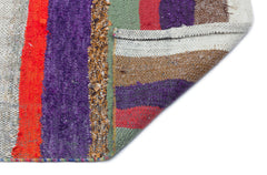 Girit Bej Çizgili Yün El Dokuma Halısı 153 x 288 Apex Unique