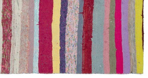 Girit Bej Çizgili Yün El Dokuma Halısı 153 x 288 Apex Unique