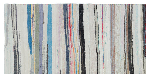 Girit Bej Çizgili Yün El Dokuma Halısı 157 x 314 Apex Unique