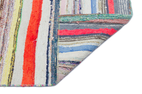 Girit Bej Çizgili Yün El Dokuma Halısı 122 x 415 Apex Unique