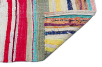 Colorful Modern Striped Wool Runner Rug 154x348 cm (5'1" x 11'5")