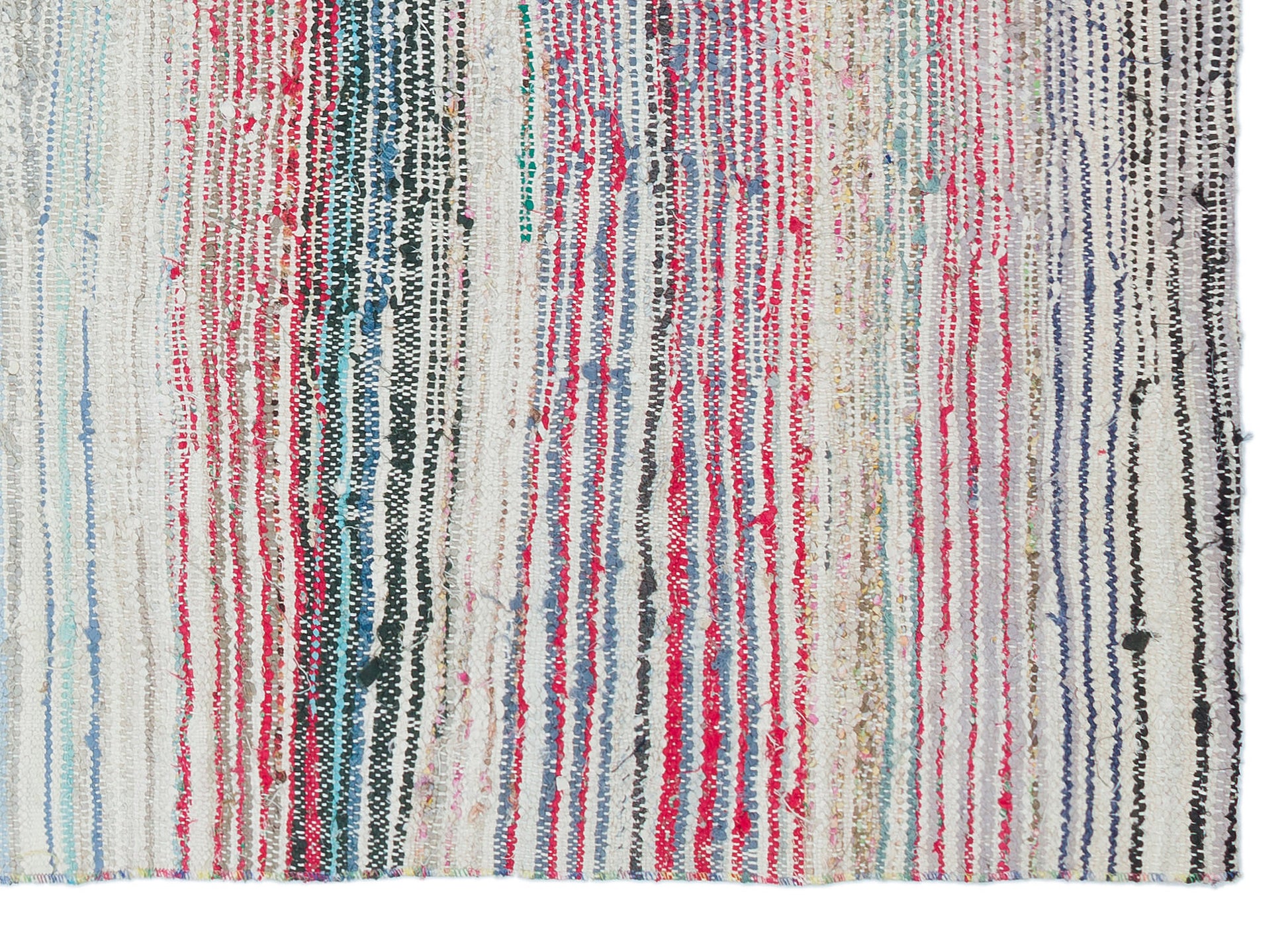 Girit Bej Çizgili Yün El Dokuma Halısı 131 x 187 Apex Unique