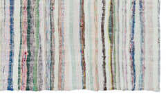 Girit Bej Çizgili Yün El Dokuma Halısı 160 x 284 Apex Unique