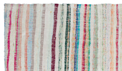 Girit Bej Çizgili Yün El Dokuma Halısı 160 x 284 Apex Unique