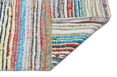 Girit Bej Çizgili Yün El Dokuma Halısı 146 x 305 Apex Unique