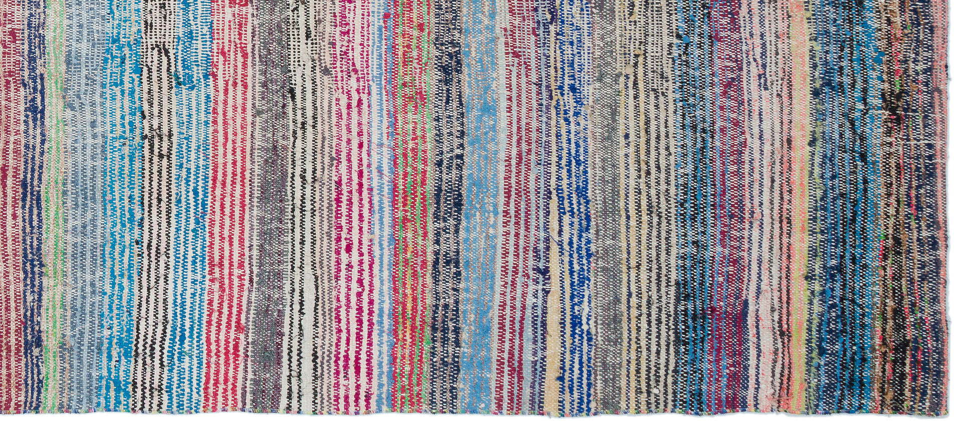 Girit Bej Çizgili Yün El Dokuma Halısı 135 x 315 Apex Unique