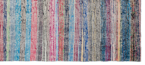 Girit Bej Çizgili Yün El Dokuma Halısı 135 x 315 Apex Unique