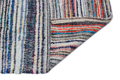 Girit Bej Çizgili Yün El Dokuma Halısı 165 x 302 Apex Unique