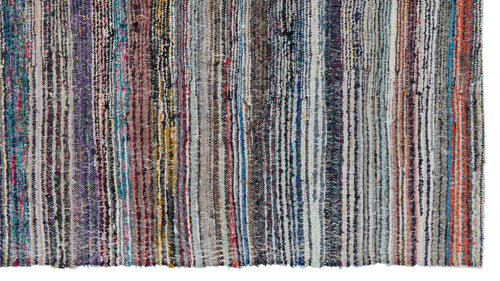 Girit Bej Çizgili Yün El Dokuma Halısı 165 x 302 Apex Unique