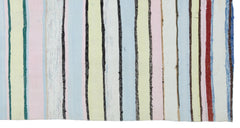 Girit Bej Çizgili Yün El Dokuma Halısı 164 x 310 Apex Unique