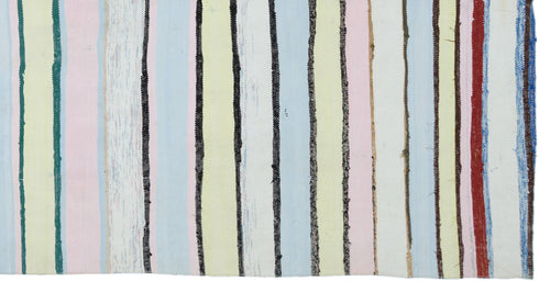 Girit Bej Çizgili Yün El Dokuma Halısı 164 x 310 Apex Unique