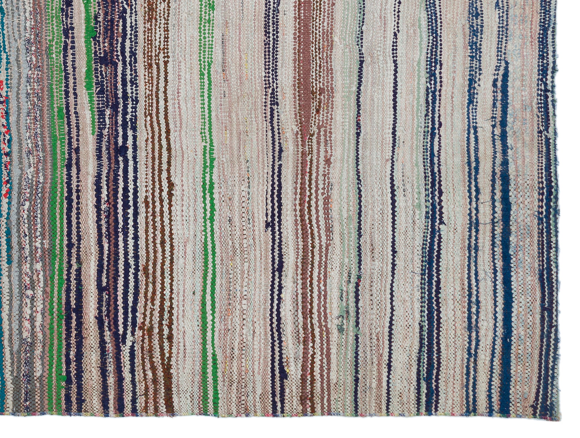 Girit Bej Çizgili Yün El Dokuma Halısı 169 x 230 Apex Unique