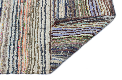 Girit Bej Çizgili Yün El Dokuma Halısı 150 x 296 Apex Unique