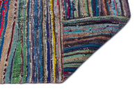 Multicolour Striped Wool Flatweave Kilim Rug 168x330 cm (5'6" x 10'10")