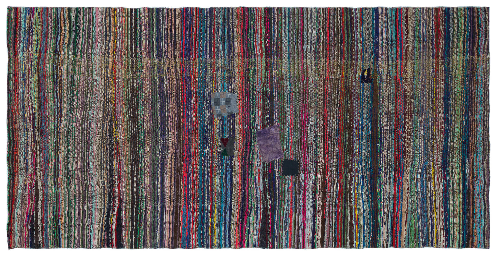 Girit Bej Çizgili Yün El Dokuma Halısı 168 x 330 Apex Unique