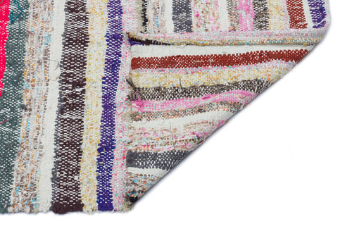 Girit Bej Çizgili Yün El Dokuma Halısı 160 x 285 Apex Unique