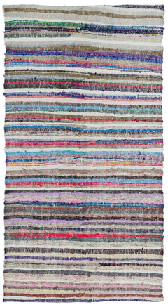 Girit Bej Çizgili Yün El Dokuma Halısı 160 x 285 Apex Unique