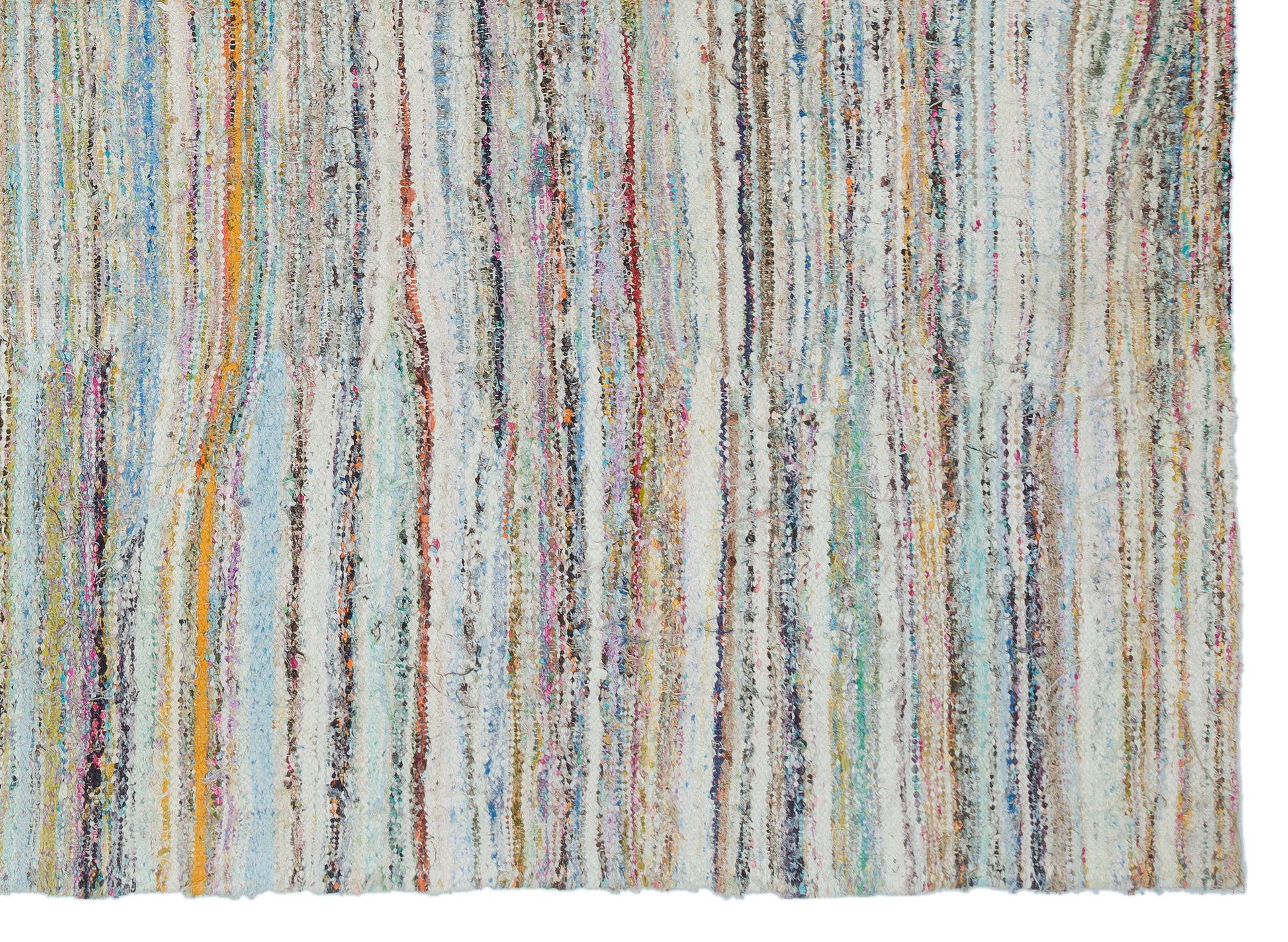 Girit Bej Çizgili Yün El Dokuma Halısı 186 x 250 Apex Unique