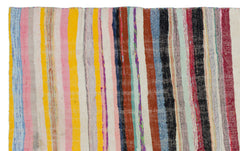 Girit Bej Çizgili Yün El Dokuma Halısı 157 x 260 Apex Unique