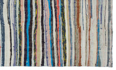 Girit Bej Çizgili Yün El Dokuma Halısı 166 x 278 Apex Unique