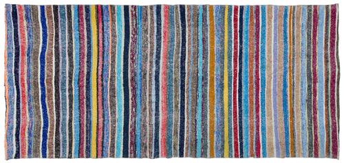 Girit Bej Çizgili Yün El Dokuma Halısı 160 x 347 Apex Unique