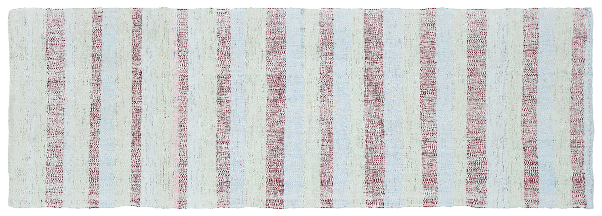 Girit Bej Çizgili Yün El Dokuma Halısı 088 x 261 Apex Unique