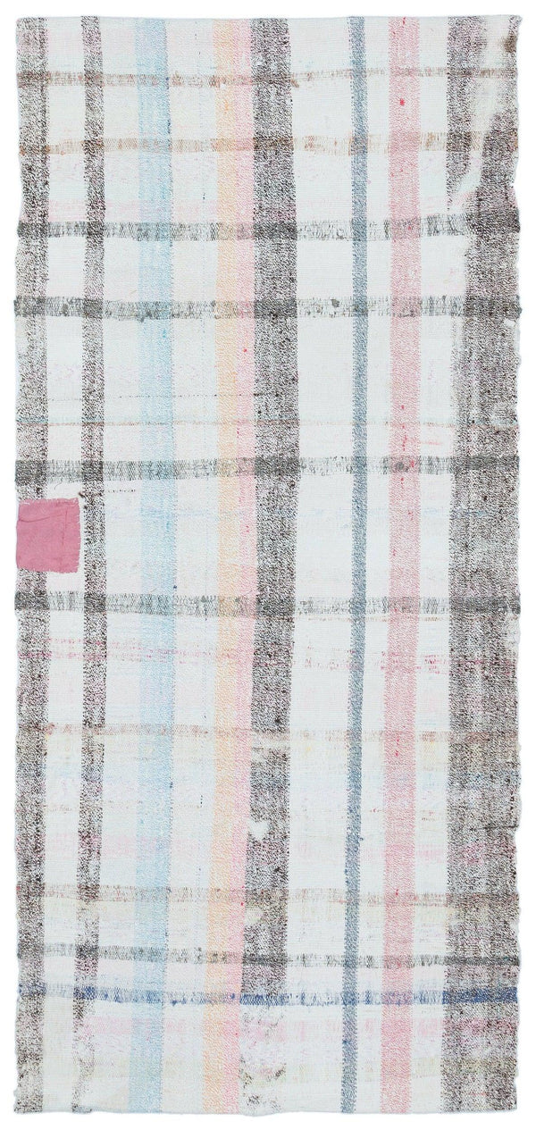 Bej Bohem Modern Yün Halı 92x205